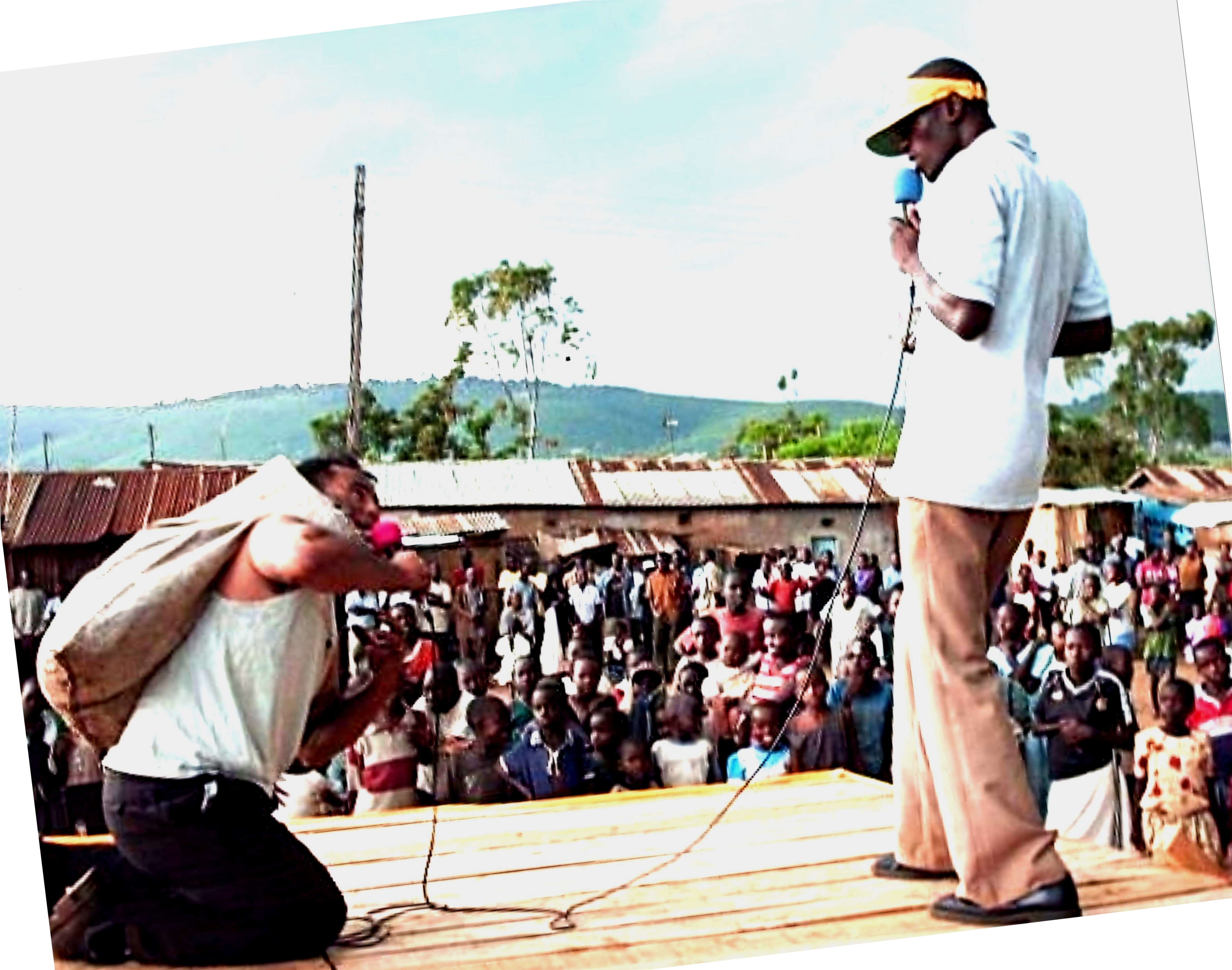 Evangelism in Kiberra, Nairobi, Kenya, Africa's largest slum of one million.