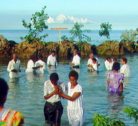 Pentecost Island, Vanuatu Ocean baptisms